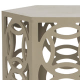 SAFAVIEH Alla Pearl Blue Grey Side Table - 22.8" x 22.8" x 22.2" - 23Wx23Dx22H