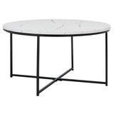 SAFAVIEH Alverda Marble Coffee Table - 35" W x 35" D x 19" H - 35Wx35Dx19H