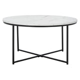 SAFAVIEH Alverda Marble Coffee Table - 35" W x 35" D x 19" H - 35Wx35Dx19H