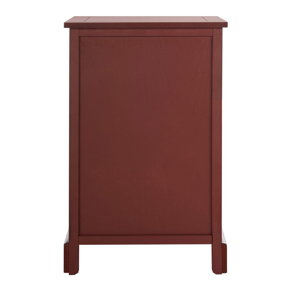 SAFAVIEH Alverta Red Storage Side Table - 15.9" x 13" x 27.6"