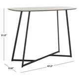 SAFAVIEH Alwina Console Table - 47 In. W x 16 In. D x 32 In. H - 47Wx16Dx32H