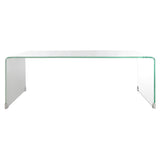 SAFAVIEH Alzina Ombre Glass Coffee Table-Clear / Blue - 47.2" x 25.6" x 16.5" - 47Wx26Dx17H