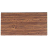 SAFAVIEH Ameetha Mid-Century 1-Shelf Walnut Coffee Table - 46" W x 23" D x 16" H - 46Wx23Dx16H