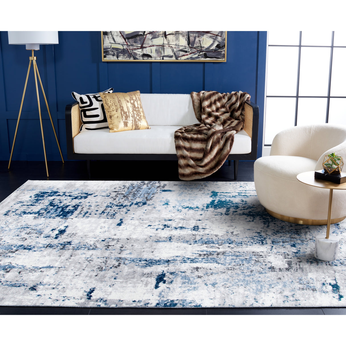 SAFAVIEH Amelia Caliopa Modern Abstract Rug