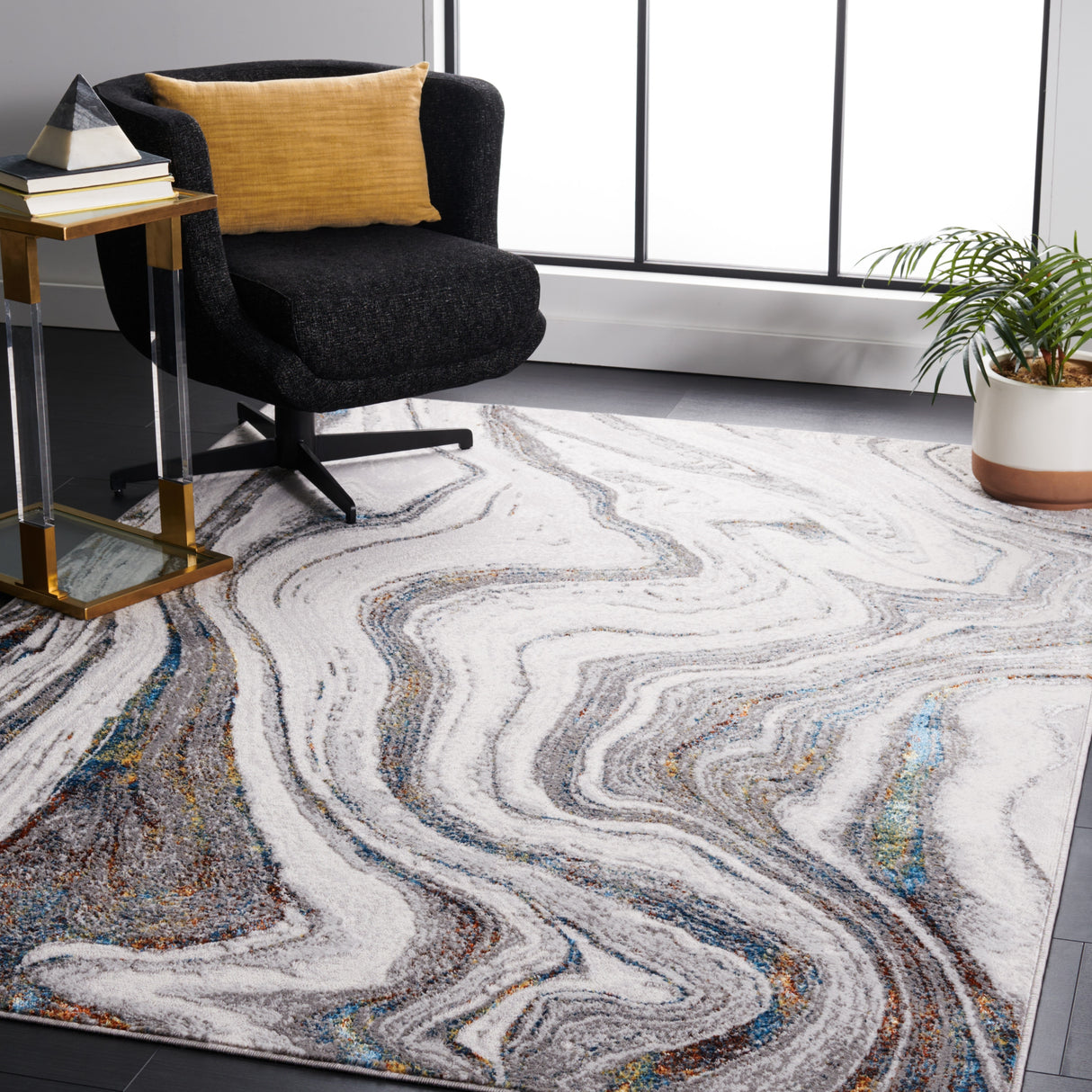 SAFAVIEH Amelia Octaviea Modern Abstract Rug