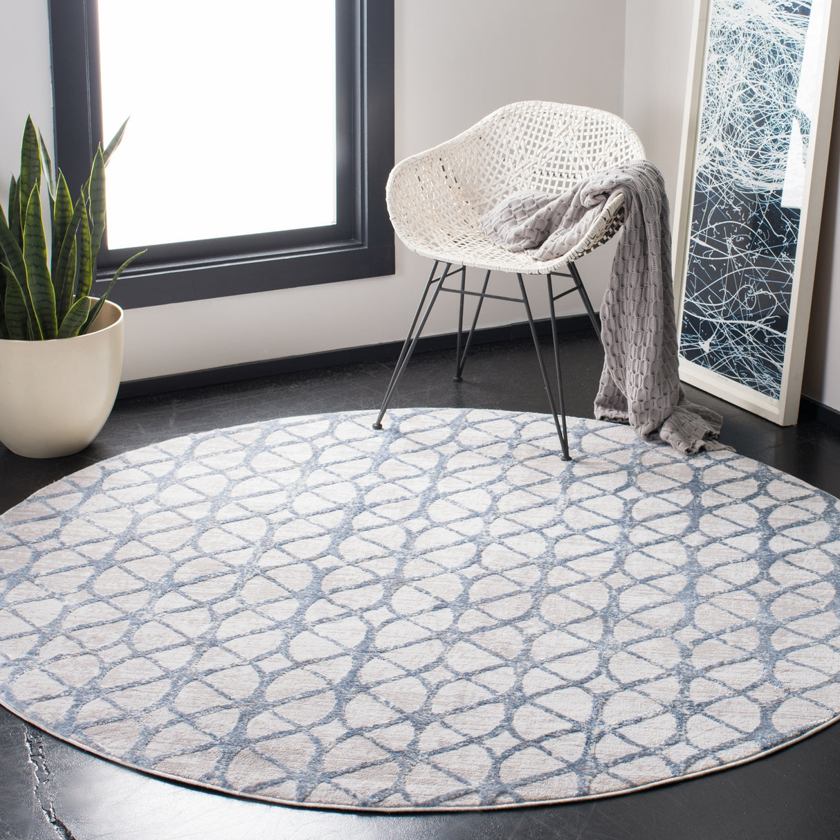 SAFAVIEH Amelia Tanasa Geometric Distressed Rug