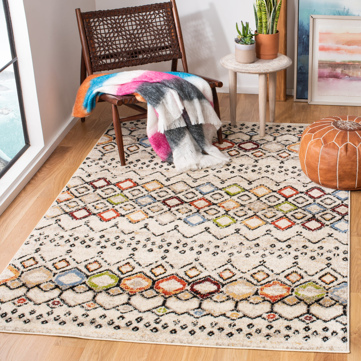 SAFAVIEH Amsterdam Iskra Moroccan Boho Rug