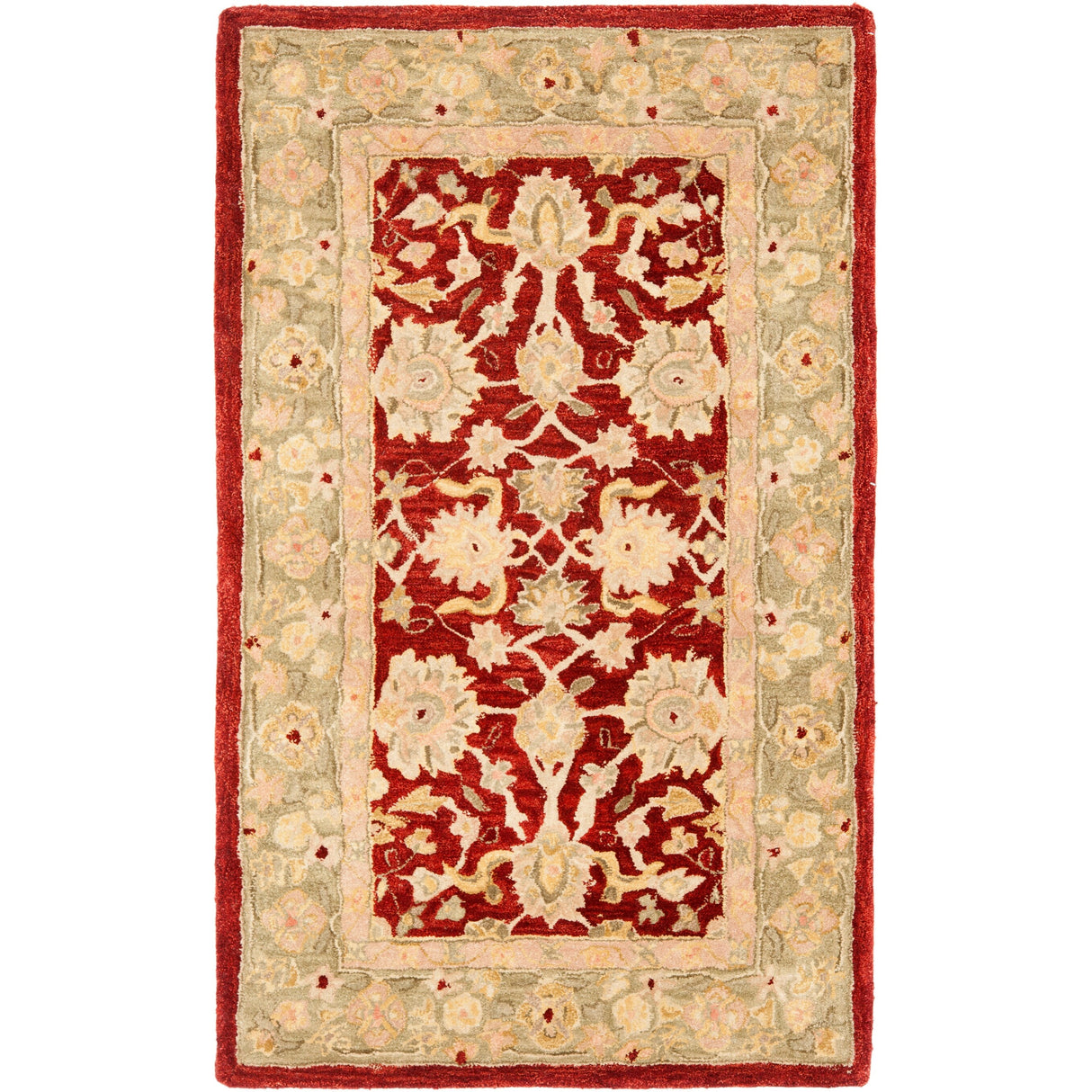 SAFAVIEH Anatolia Karanfila Traditional Oriental Hand-spun Wool Rug