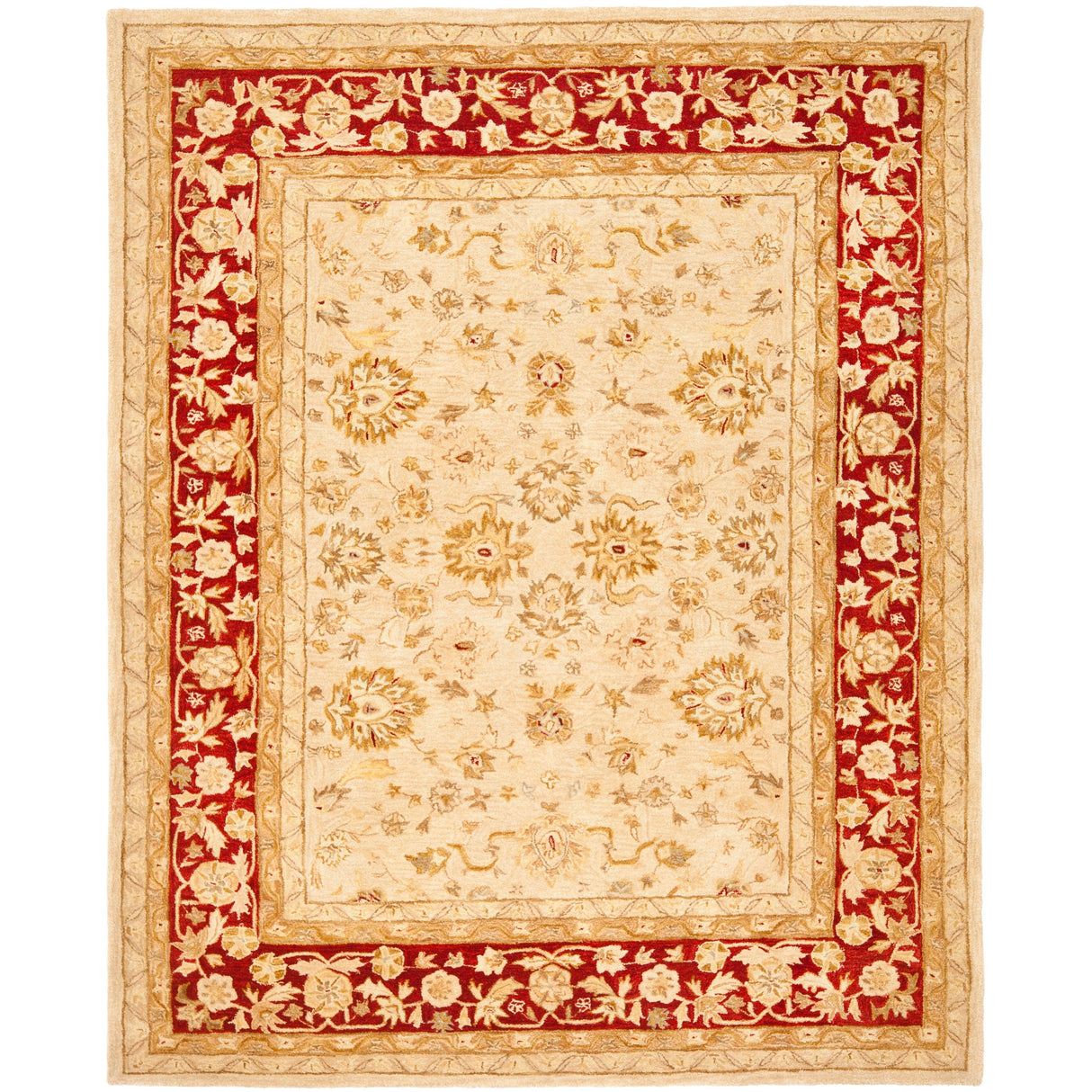 SAFAVIEH Anatolia Karanfila Traditional Oriental Hand-spun Wool Rug