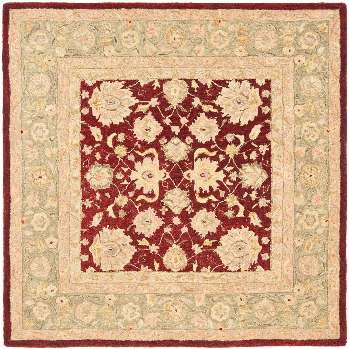 SAFAVIEH Anatolia Karanfila Traditional Oriental Hand-spun Wool Rug