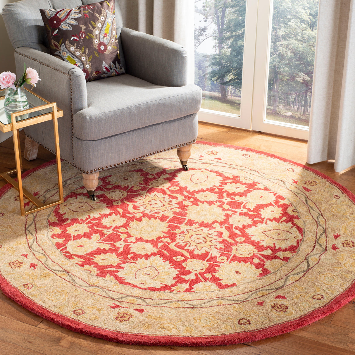 SAFAVIEH Anatolia Karanfila Traditional Oriental Hand-spun Wool Rug