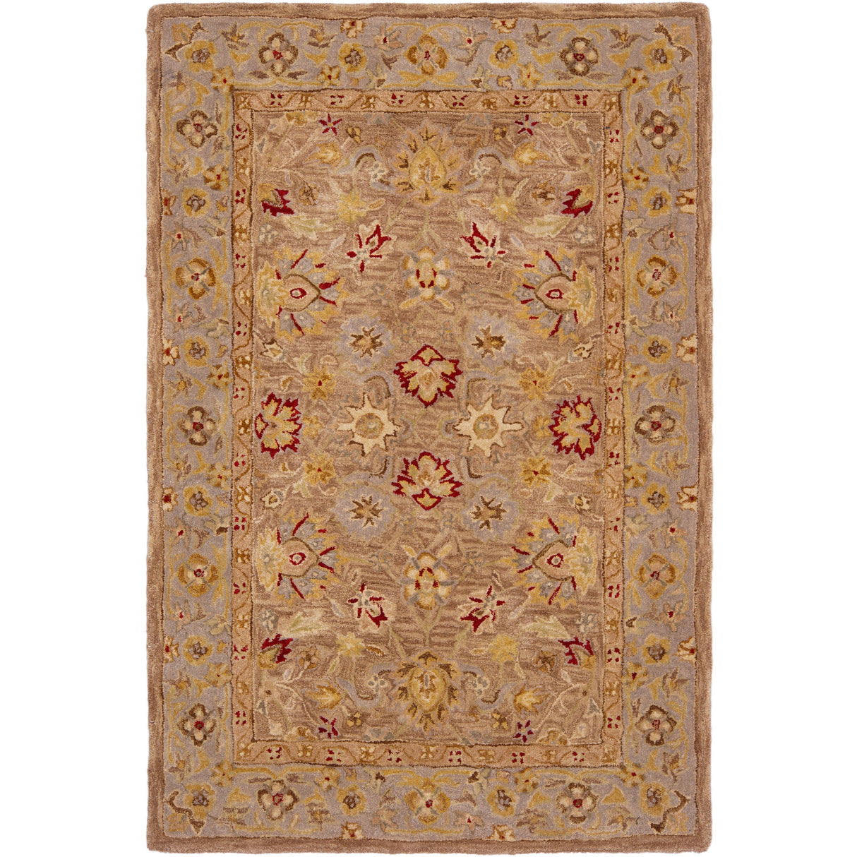 SAFAVIEH Anatolia Karanfila Traditional Oriental Hand-spun Wool Rug