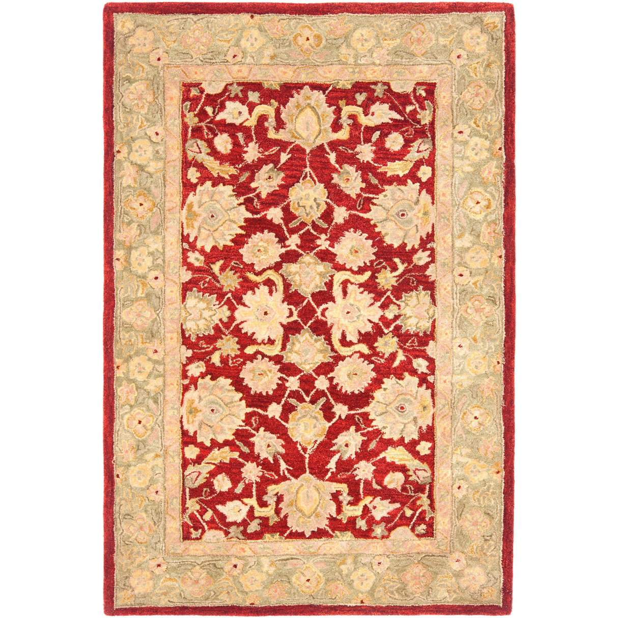 SAFAVIEH Anatolia Karanfila Traditional Oriental Hand-spun Wool Rug