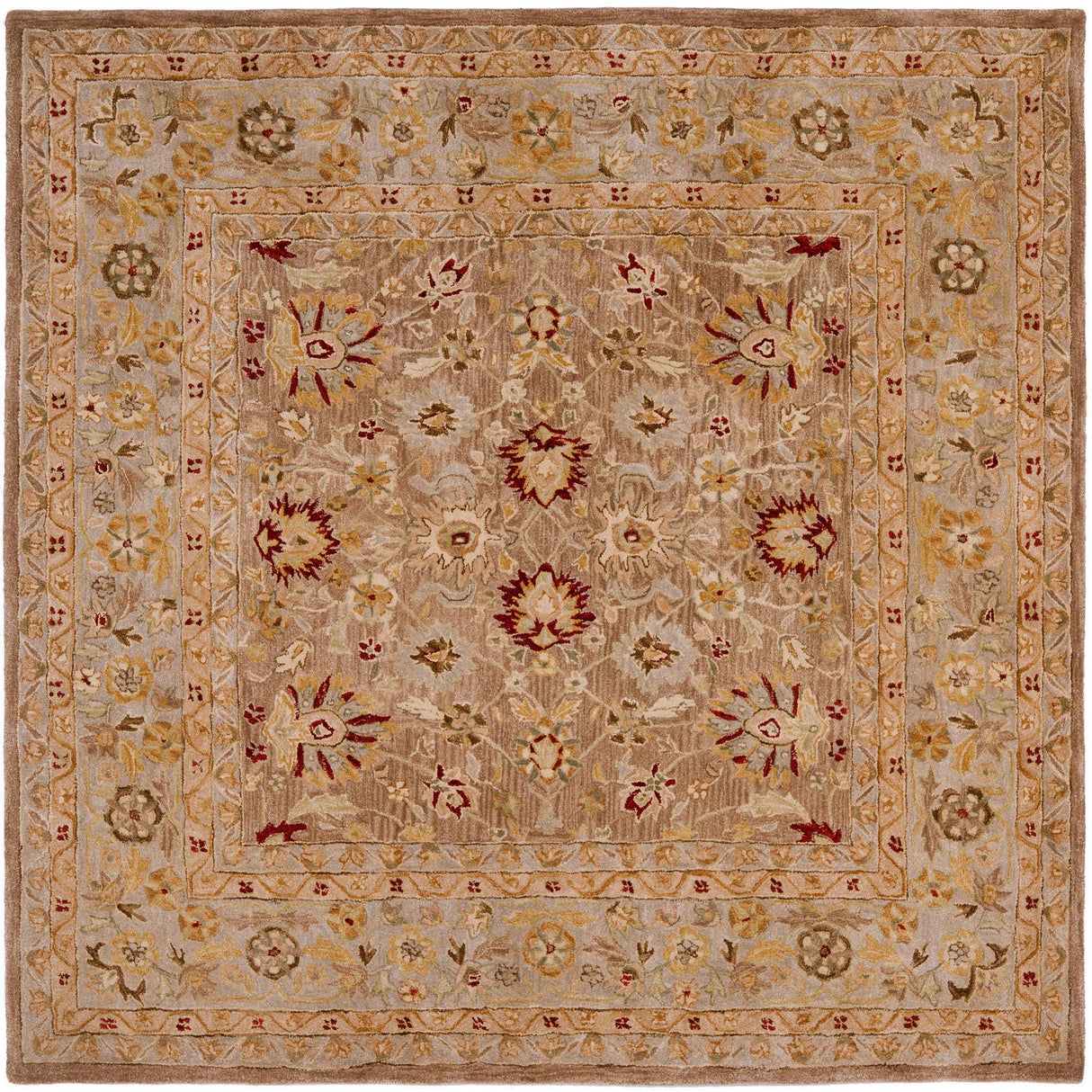 SAFAVIEH Anatolia Karanfila Traditional Oriental Hand-spun Wool Rug