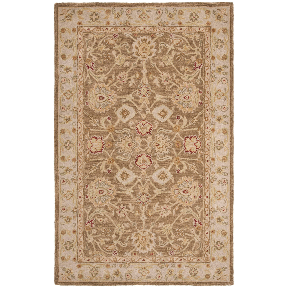 SAFAVIEH Anatolia Karanfila Traditional Oriental Hand-spun Wool Rug