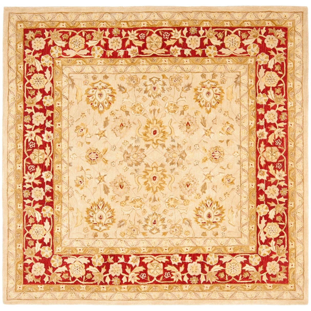 SAFAVIEH Anatolia Karanfila Traditional Oriental Hand-spun Wool Rug