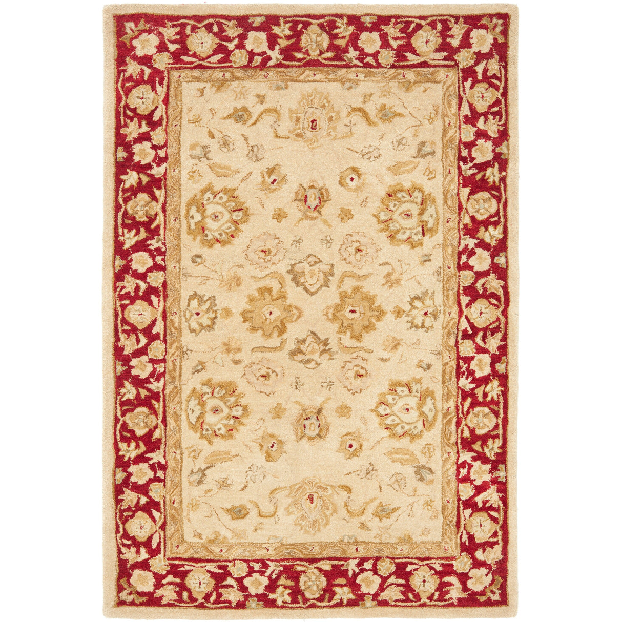 SAFAVIEH Anatolia Karanfila Traditional Oriental Hand-spun Wool Rug