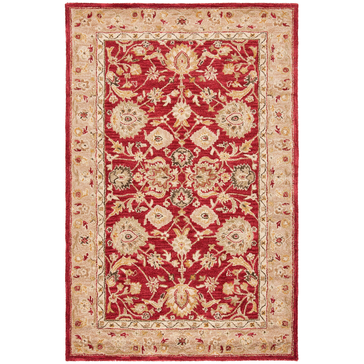 SAFAVIEH Anatolia Karanfila Traditional Oriental Hand-spun Wool Rug