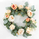 SAFAVIEH Angelia Faux 24-inch Rose & Eucalyptus Wreath