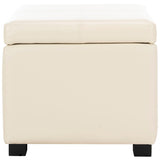 SAFAVIEH Angelica Brown Leather Storage Ottoman