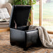 SAFAVIEH Angelica Brown Leather Storage Ottoman