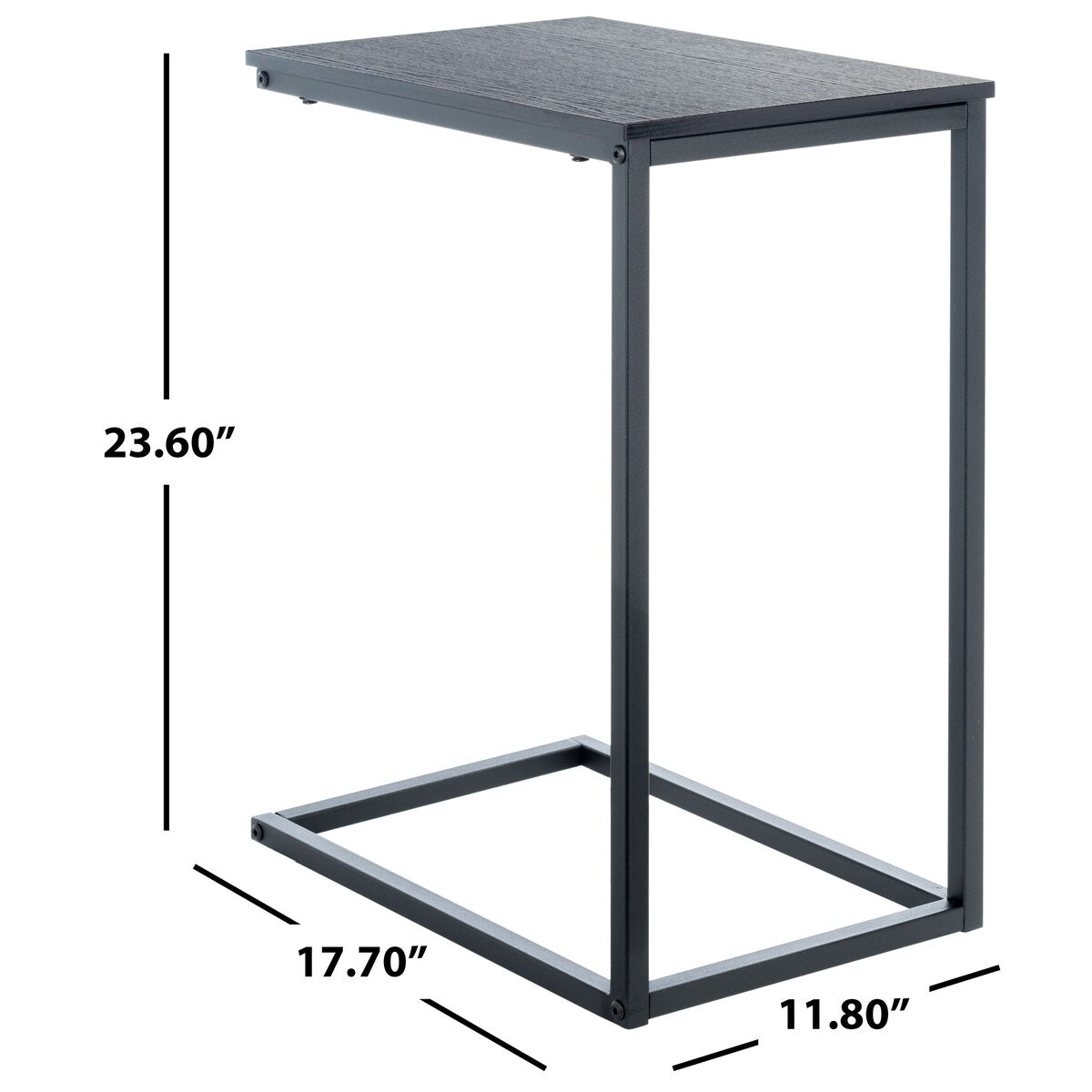 SAFAVIEH Anita Rectangular Side Drink C-Table - 17.7" W x 11.8" L x 23.6" H - 18Wx12Dx24H