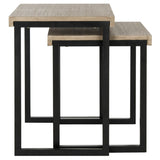 SAFAVIEH Annamarie Light Grey/Black End Table - 23.6" x 15.8" x 21.6" - 24Wx16Dx22H