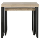 SAFAVIEH Annamarie Light Grey/Black End Table - 23.6" x 15.8" x 21.6" - 24Wx16Dx22H