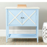 SAFAVIEH Annegriet Light Blue/ White Sideboard - 0 - 29" W x 14" D x 30" H - 29Wx14Dx30H