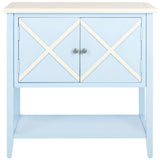 SAFAVIEH Annegriet Light Blue/ White Sideboard - 0 - 29" W x 14" D x 30" H - 29Wx14Dx30H