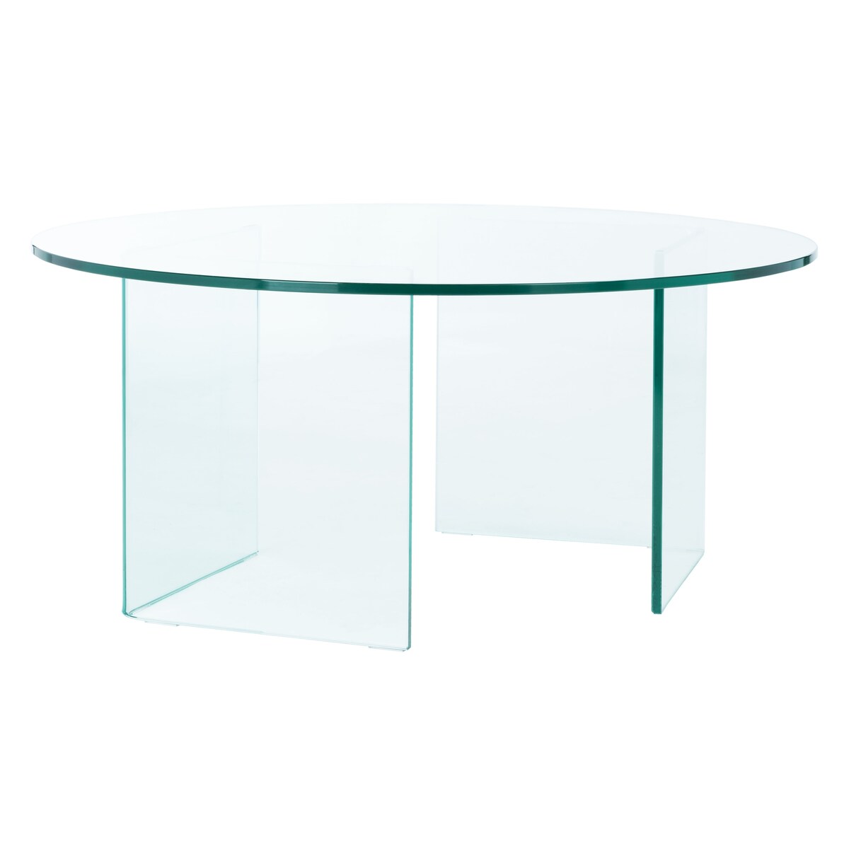 SAFAVIEH Annice Tempered Glass Coffee Table - 35" W x 35" D x 16" H - 35Wx35Dx16H