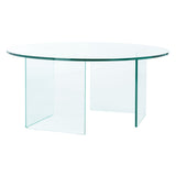 SAFAVIEH Annice Tempered Glass Coffee Table - 35" W x 35" D x 16" H - 35Wx35Dx16H