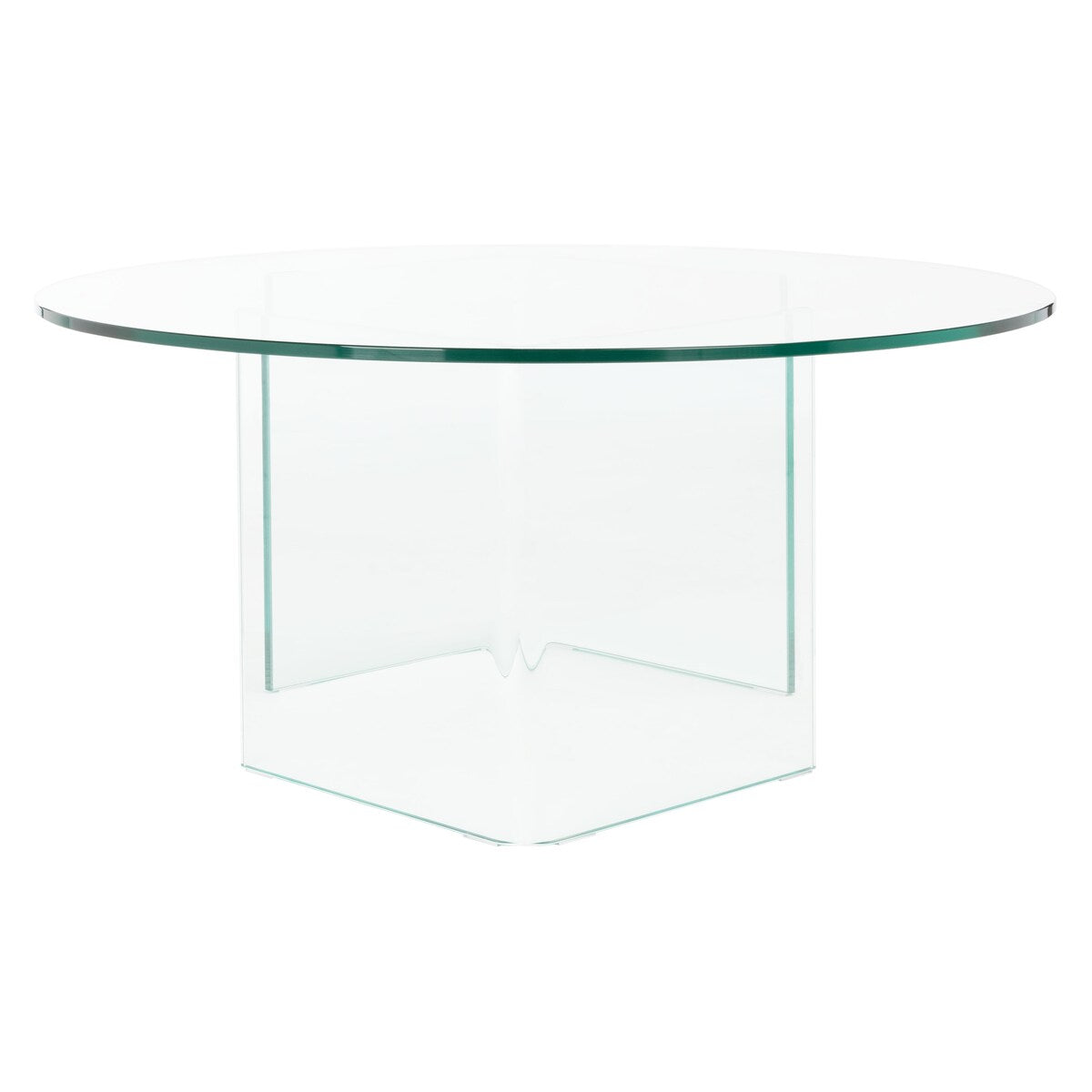 SAFAVIEH Annice Tempered Glass Coffee Table - 35" W x 35" D x 16" H - 35Wx35Dx16H