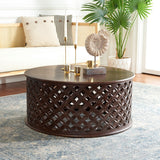 SAFAVIEH Antkea Round Coffee Table - 35" L x 35" D x 16" H - 35Wx35Dx16H