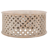 SAFAVIEH Antkea Round Coffee Table - 35" L x 35" D x 16" H - 35Wx35Dx16H