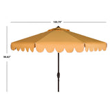 SAFAVIEH Antonije 9-Foot Crank Outdoor Umbrella