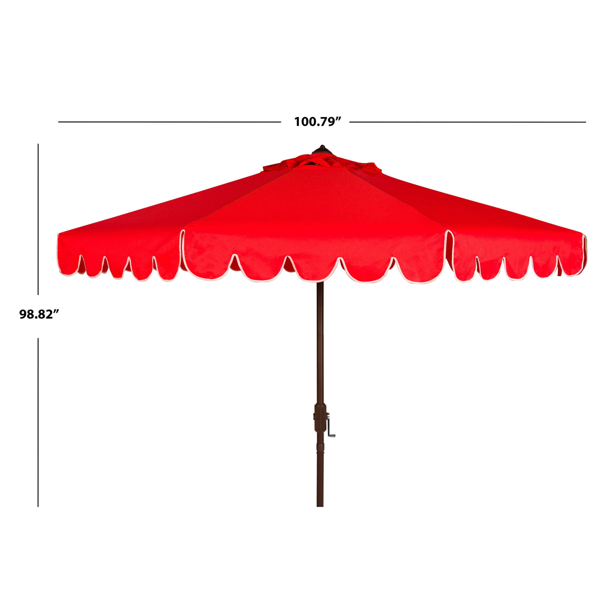 SAFAVIEH Antonije 9-Foot Crank Outdoor Umbrella