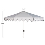 SAFAVIEH Antonije 9-Foot Crank Outdoor Umbrella