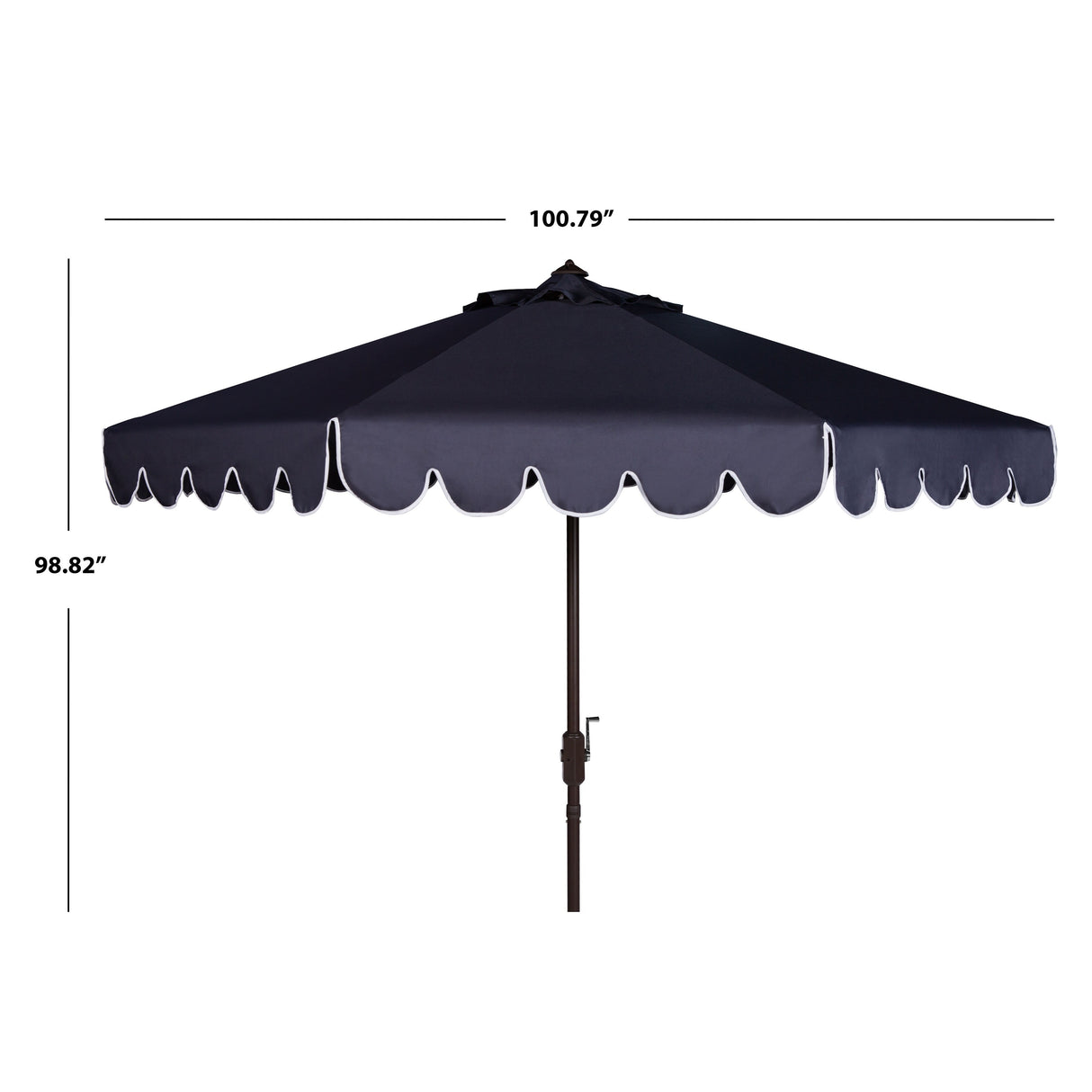 SAFAVIEH Antonije 9-Foot Crank Outdoor Umbrella