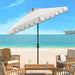 SAFAVIEH Antonije 9-Foot Crank Outdoor Umbrella