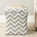 SAFAVIEH Anya Storage Zig Zag Ottoman