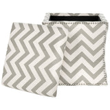 SAFAVIEH Anya Storage Zig Zag Ottoman