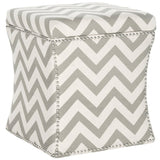 SAFAVIEH Anya Storage Zig Zag Ottoman