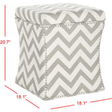 SAFAVIEH Anya Storage Zig Zag Ottoman