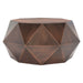 SAFAVIEH Ardyce Copper Faceted Drum Coffee Table - 31" x 15.5" x 31" - 31Wx31Dx16H