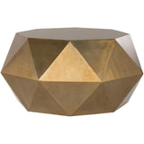 SAFAVIEH Ardyce Copper Faceted Drum Coffee Table - 31" x 15.5" x 31" - 31Wx31Dx16H