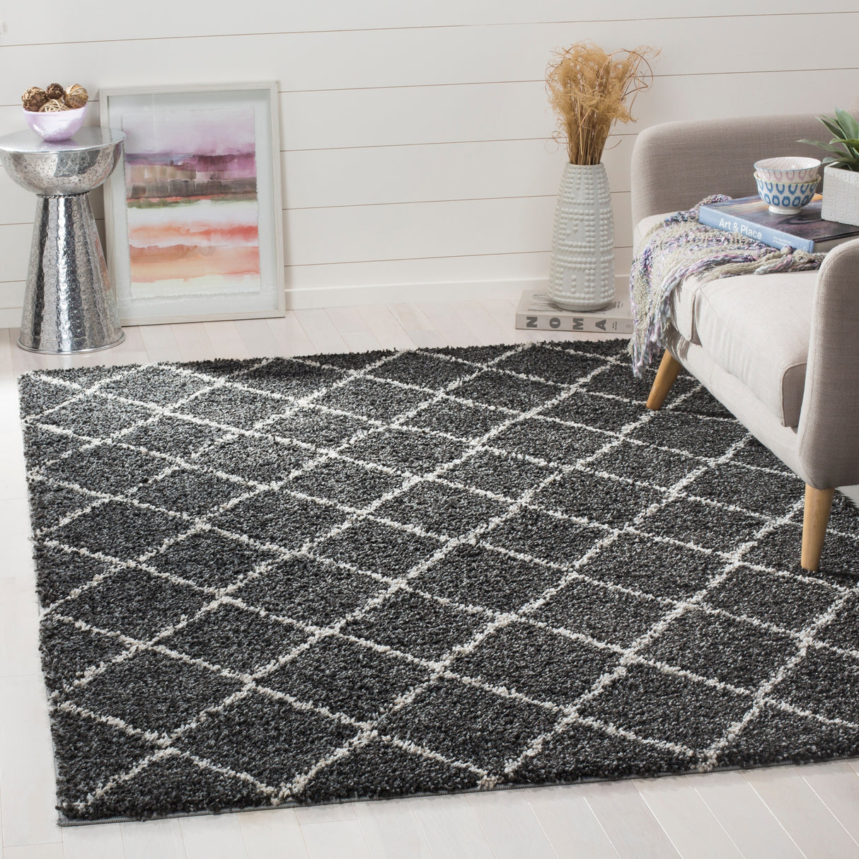 SAFAVIEH Arizona Shag Effrosini 1.2-inch Thick Rug