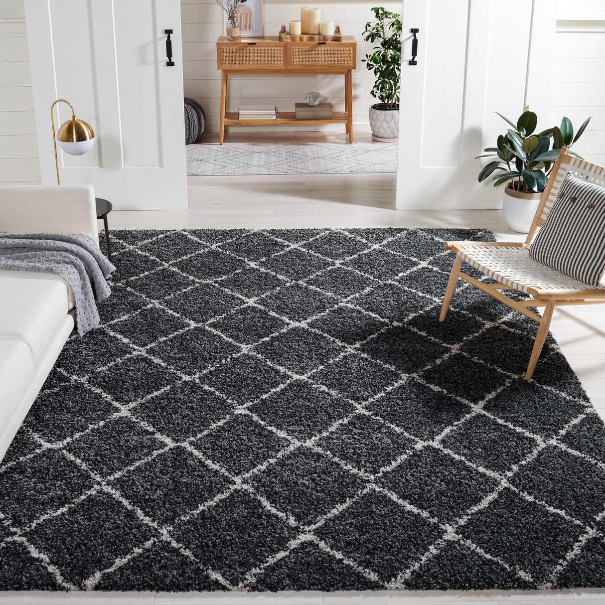 SAFAVIEH Arizona Shag Effrosini 1.2-inch Thick Rug