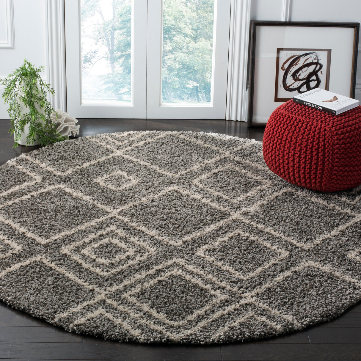 SAFAVIEH Arizona Shag Eyvor 1.2-inch Thick Rug