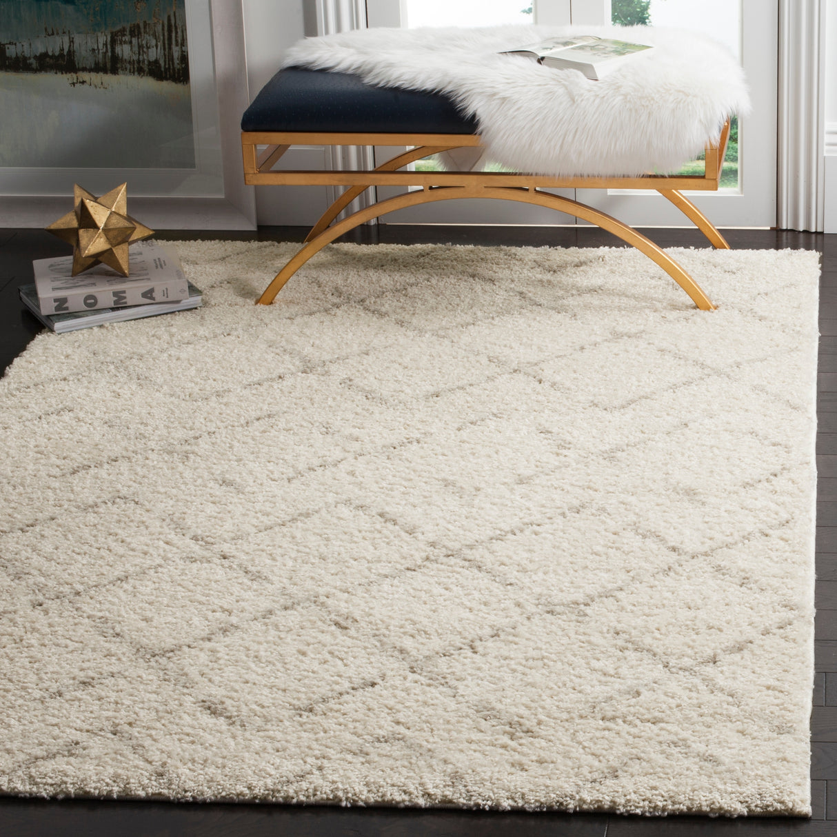 SAFAVIEH Arizona Shag Ghinwa 1.2-inch Thick Rug